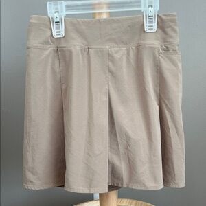 Athleta Girl Beige Tan Jupe Short School Day Skort X-Small 6